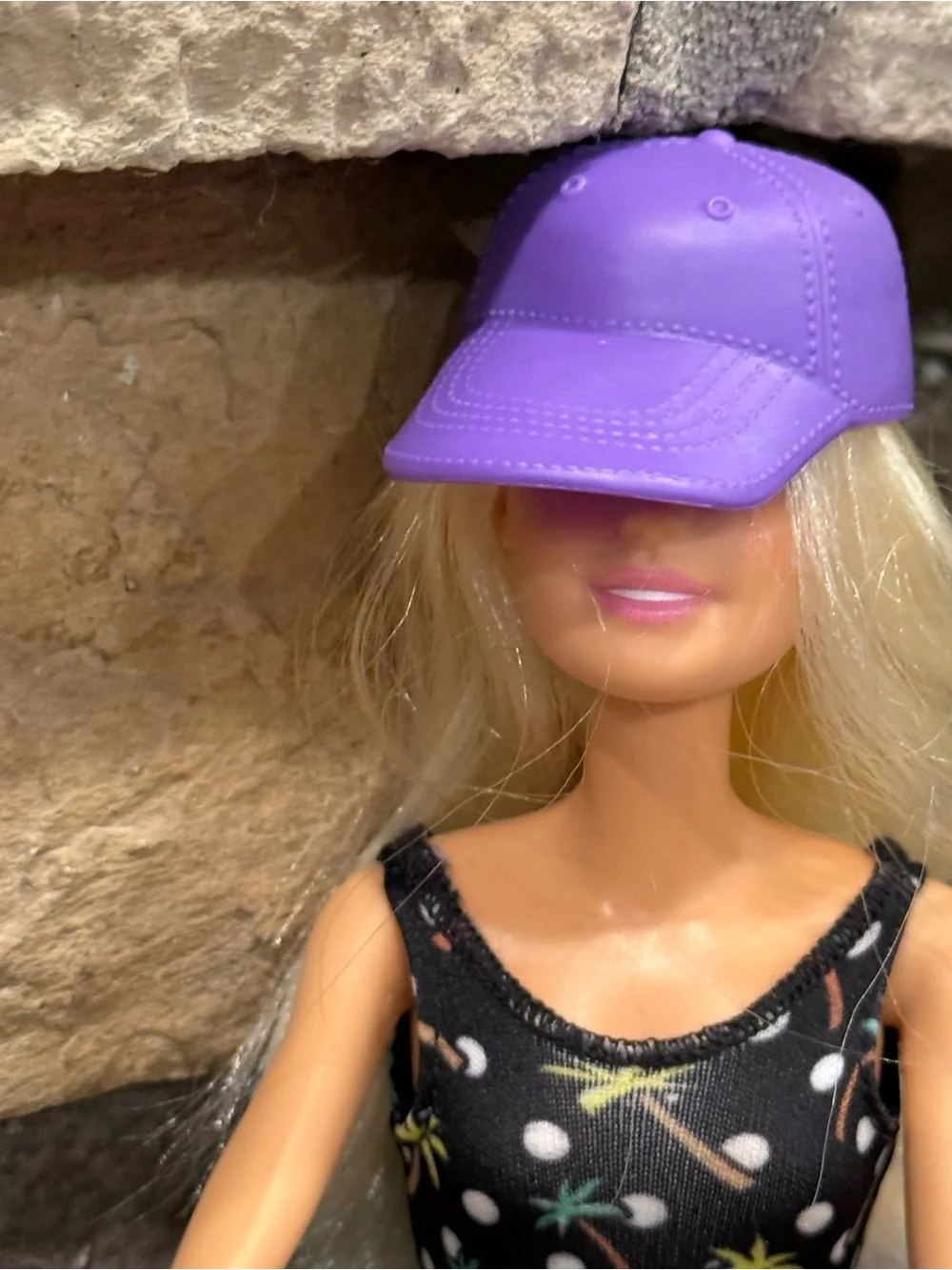 Barbie purple baseball hat